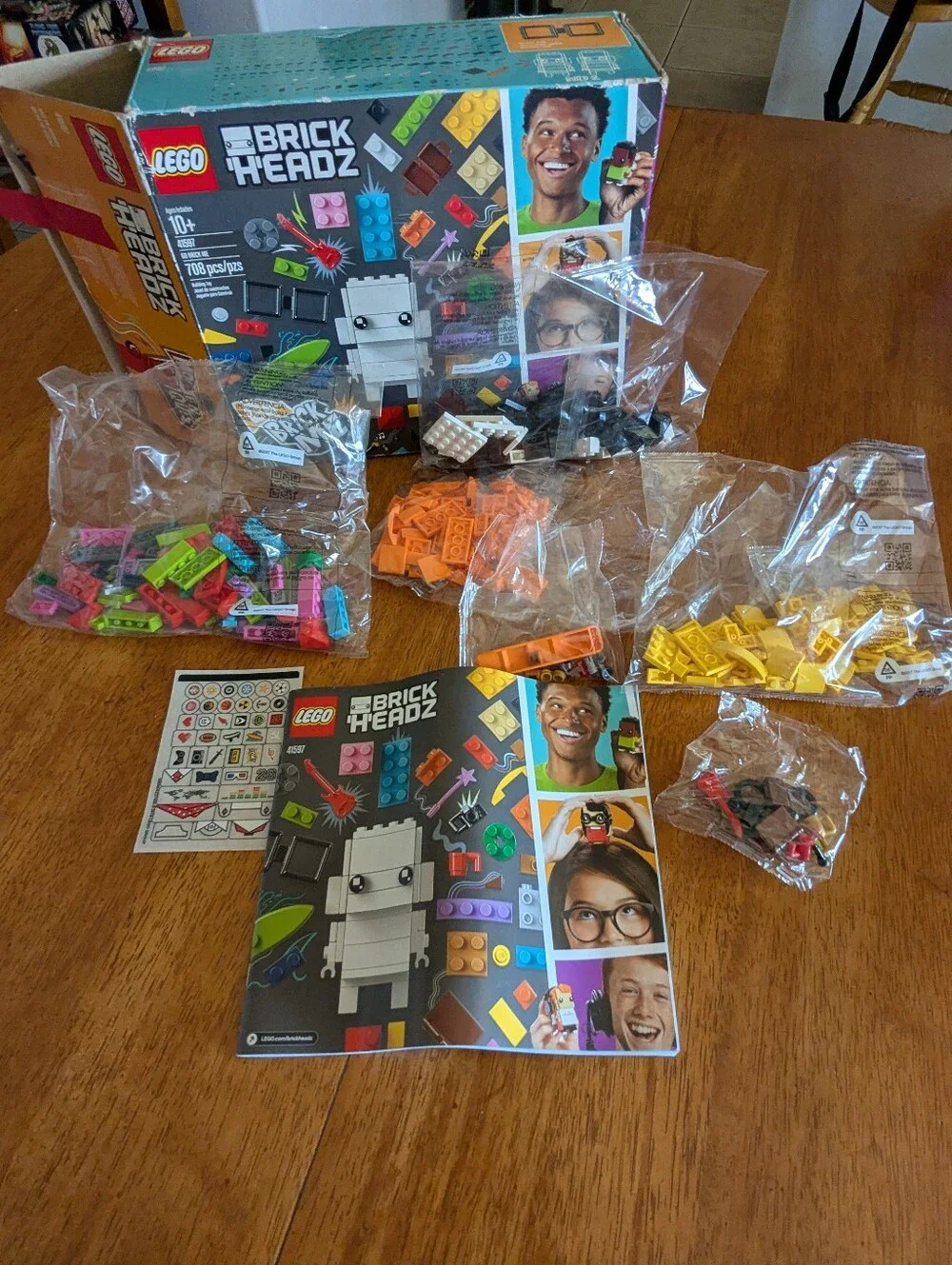 LEGO BrickHeadz 41597 Go Brick Me Customization Set - Partially Open/Incomplete